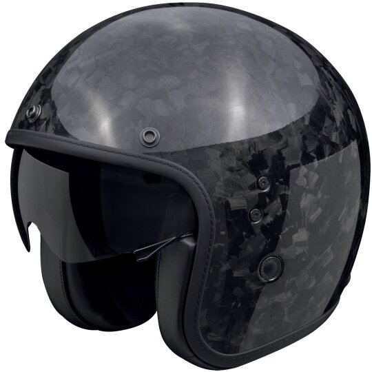 Scorpion-Exo Belfast EVO Carbon Onyx Casque Jet Noir XS