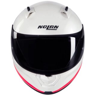 Nolan N60-6 Sport Verniciatura Speciale N-Com Casco Integrale Nero / Bianco / Rosso M