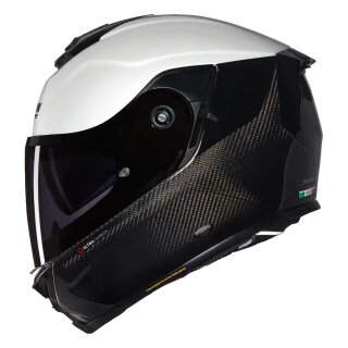 Nolan X-903 Ultra Carbon Verniciatura Speciale N-Com carbon schwarz / weiß Integralhelm M