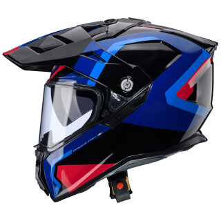 Caberg Tanami Scram Adventure Helm Schwarz / Blau-Rot