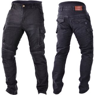 Trilobite Acid Scrambler Jean Moto Doublelyer Homme Noir...