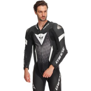 Dainese Laguna Seca 6 Tuta in pelle intera Nero / Bianco / Antracite