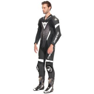 Dainese Laguna Seca 6 Tuta in pelle intera Nero / Bianco / Antracite