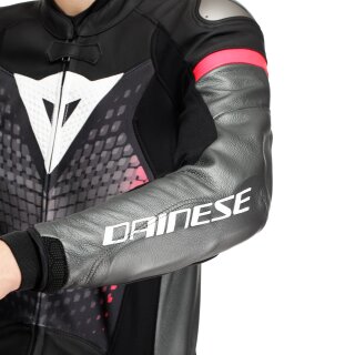 Combinazione in Pelle Dainese Fluminea 2 Pezzi Nero / Bianco / Antracite