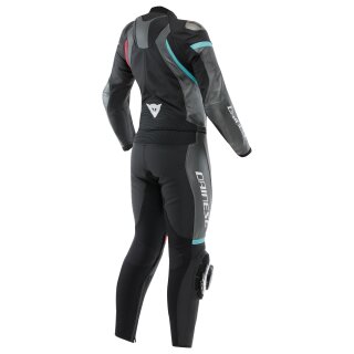 Dainese Fluminea 2 tlg. Lederkombi Schwarz / Weiss /...