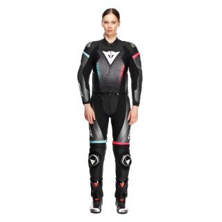 Combinazione in Pelle Dainese Fluminea 2 Pezzi Nero / Bianco / Antracite