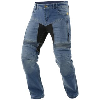 Trilobite Parado Motorrad-Jeans Doublelayer Herren Blau Lang