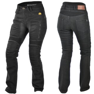 Trilobite Parado Motorrad-Jeans Doublelayer Damen Schwarz...