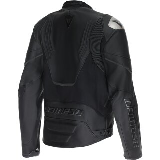 Dainese Racing 5 Lederjacke Schwarz / Schwarz