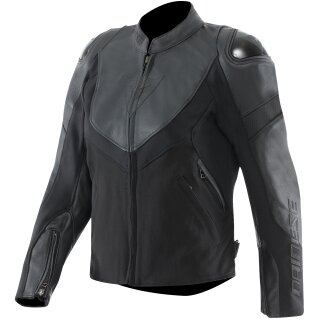 Dainese Iperattiva Giacca in Pelle / Tessuto Nero Donna