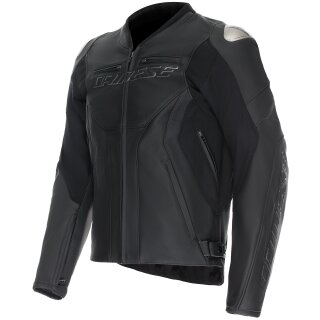 Dainese Racing 5 Chaqueta de Cuero Negro / Negro