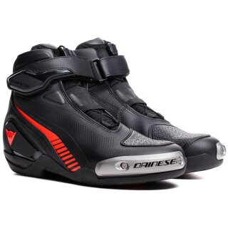 Dainese Superya Motorcycle Shoes Black / Fluo-Red