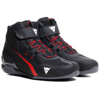 Dainese Herian Air Motorradschuhe Schwarz / Lava-Rot