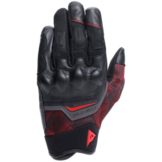 Guantes Dainese Ermex Negro / Lava Rojo