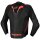 Chaqueta de cuero Alpinestars Missile V3 Negro / Rojo Fluo / Rojo Oscuro