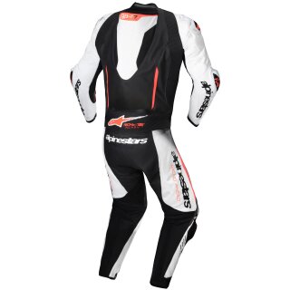 Alpinestars GP-R7 1tlg. Lederkombi Weiss / Schwarz / Rot-Fluo 52