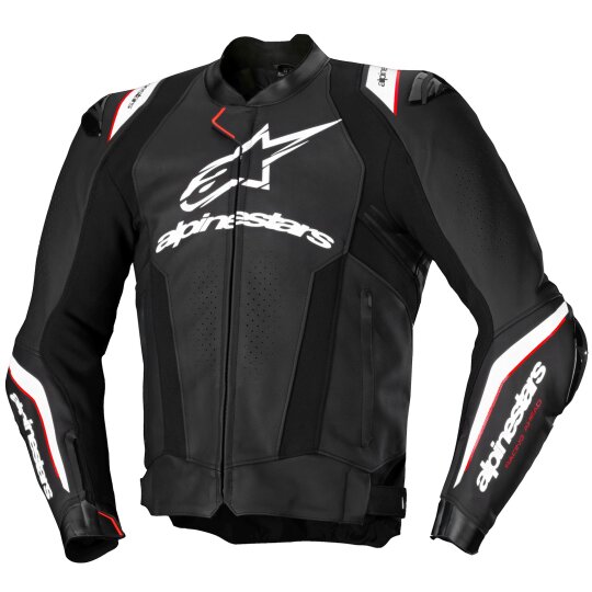 Veste en cuir Alpinestars Missile V3 Noir / Blanc