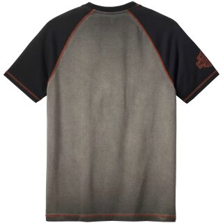 HD T-Shirt Iron Bar Raglan grey / black 3XL