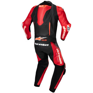 Alpinestars GP-R7 Traje de Cuero Monopieza Negro / Rojo Medio 50