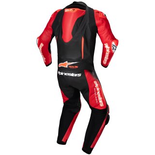 Alpinestars GP-R7 Traje de Cuero Monopieza Negro / Rojo Medio 52