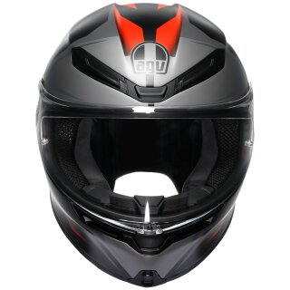 AGV K6 S Integralhelm Karve Matt-Schwarz / Grau / Rot