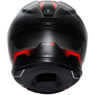 AGV K6 S Integralhelm Karve Matt-Schwarz / Grau / Rot