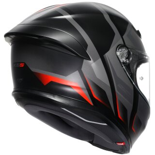 AGV K6 S Integralhelm Karve Matt-Schwarz / Grau / Rot