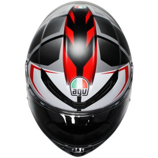 AGV K6 S Integralhelm Karve Matt-Schwarz / Weiss / Rot