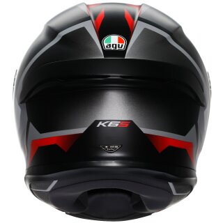 Casco integral AGV K6 S Karve Negro Mate / Blanco / Rojo L