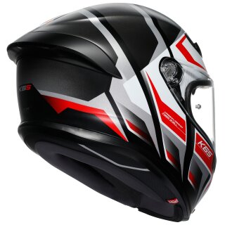 Casco integral AGV K6 S Karve Negro Mate / Blanco / Rojo L