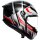 Casco integral AGV K6 S Karve Negro Mate / Blanco / Rojo M