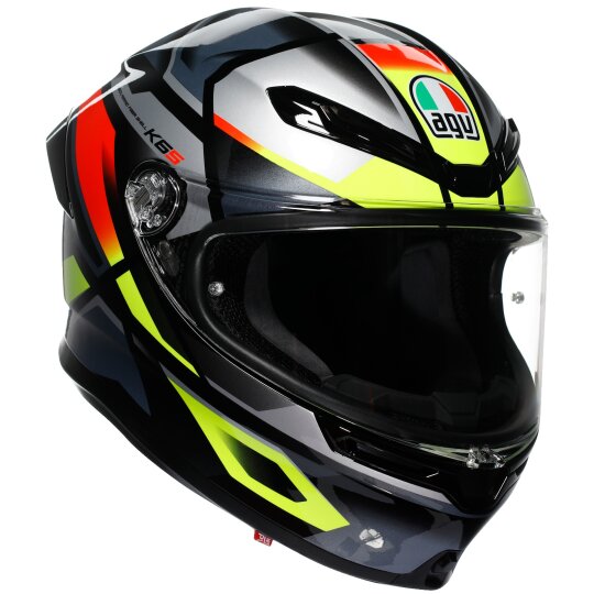 AGV K6 S Full-Face Helmet Erazer Black / Red / Yellow-Fluo