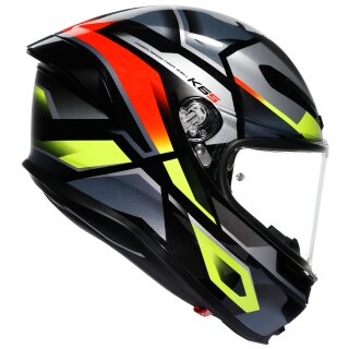 Casco integral AGV K6 S Erazer Negro / Rojo / Amarillo-Fluo