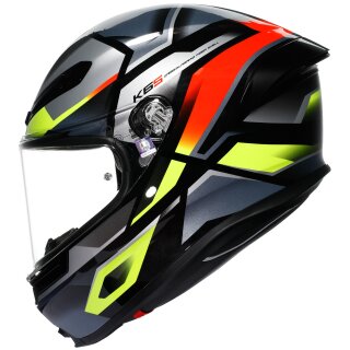 AGV K6 S Integralhelm Erazer Schwarz / Rot / Gelb-Fluo