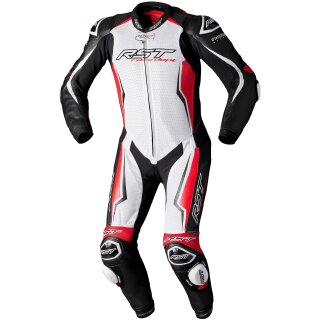 Mono de cuero RST V4.1 EVO Airbag Blanco / Rojo / Negro