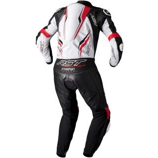 Mono de cuero RST V4.1 EVO Airbag Blanco / Rojo / Negro