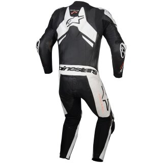 Combinaison en cuir 1-pièce Alpinestars GP Plus V4 Sprint Noir / Blanc / Rouge-Fluo