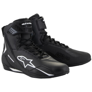 Chaussures de moto Alpinestars Faster-4 Noir / Blanc 45