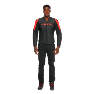 Veste en cuir Dainese Racing 5 Perf. Noir / Noir /...