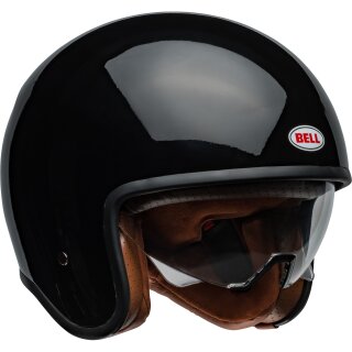 Bell TX501 Solid Jethelm Schwarz