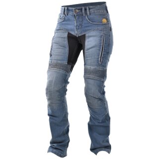 Trilobite Parado jeans moto donna blu lungo