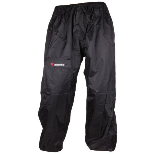 Modeka Classic Pantaloni da pioggia estivi neri XL